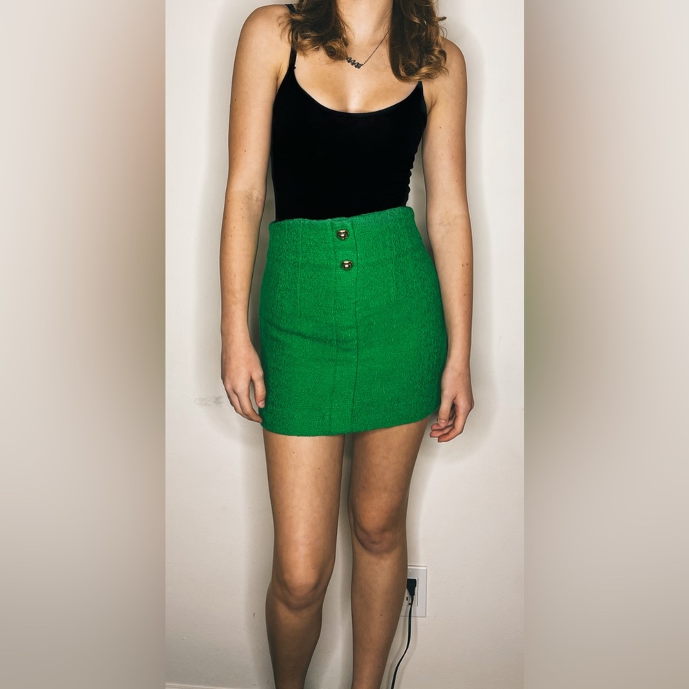 Small Green Zara Skirt